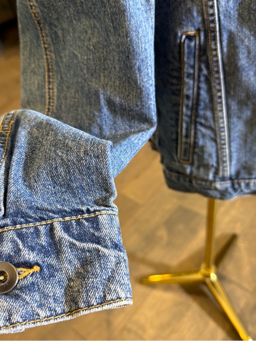 Daily Ritual Blue Denim Jean Jacket - Picture 4 of 9